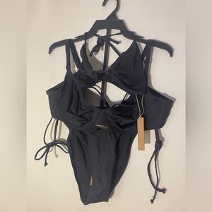 3 Pieces SKIMS Swim Sizes XL, XL, 16 in Onyx